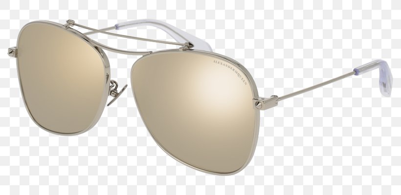 Sunglasses Ray-Ban Round Double Bridge Mirror Color Goggles, PNG, 789x400px, Sunglasses, Alexander Mcqueen, Beige, Color, Designer Download Free