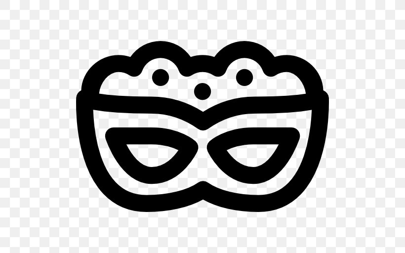 Mask Clip Art, PNG, 512x512px, Mask, Black And White, Carnival, Costume, Eyewear Download Free