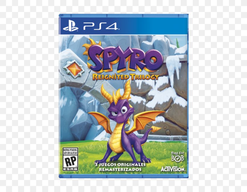 Spyro Reignited Trilogy Spyro The Dragon PlayStation Spyro: Attack Of The Rhynocs Video Game, PNG, 640x640px, Spyro Reignited Trilogy, Action Figure, Activision, Fictional Character, Games Download Free