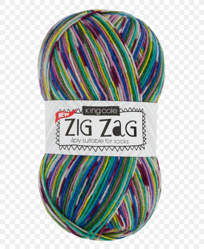 Yarn King Cole Zig Zag 4 Ply Wool Knitting, PNG, 577x1000px, Yarn, Crochet, King Cole, Knitting, Knitting Pattern Download Free
