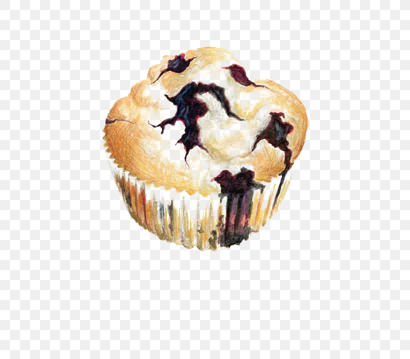 Muffin Cupcake Blueberry Watercolor Painting Illustration, PNG, 564x718px, Muffin, Baking, Baking Cup, Berry, Bilberry Download Free
