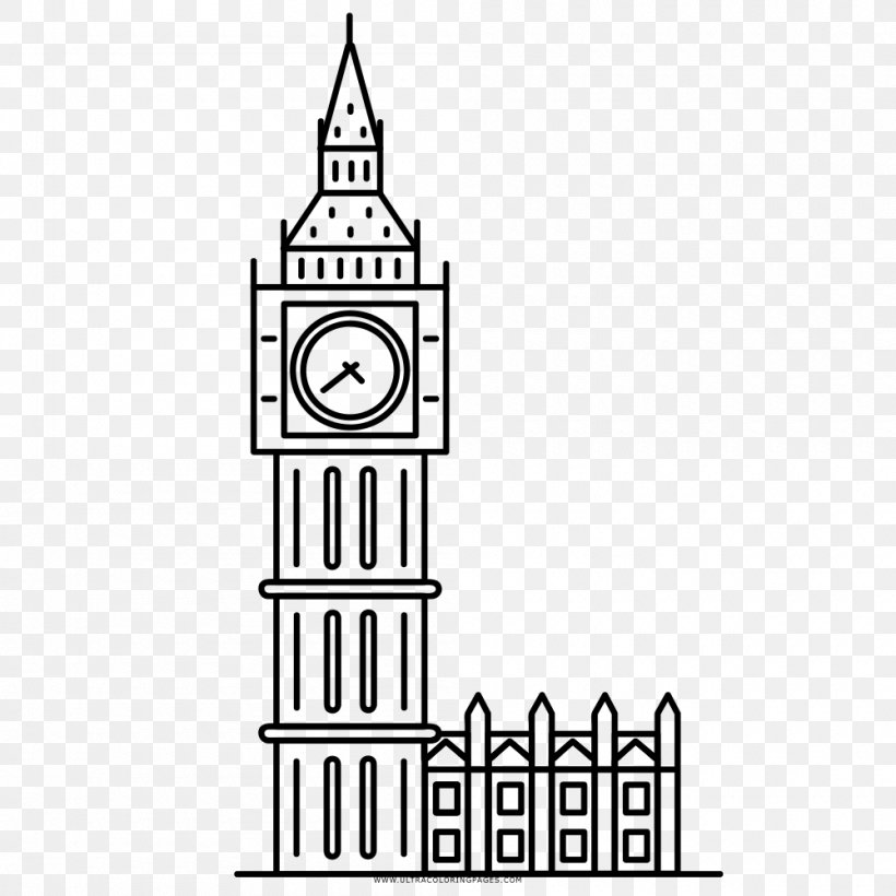 Big Ben Sydney Opera House Saint Basil's Cathedral Taj Mahal Package Tour, PNG, 1000x1000px, Big Ben, Area, Black And White, Brand, Coloring Book Download Free