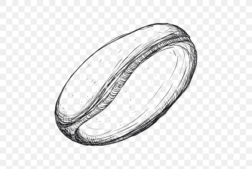 Coffee Bean Cafe Tea Drawing, PNG, 550x550px, Coffee, Bangle, Bean, Black And White, Body Jewelry Download Free