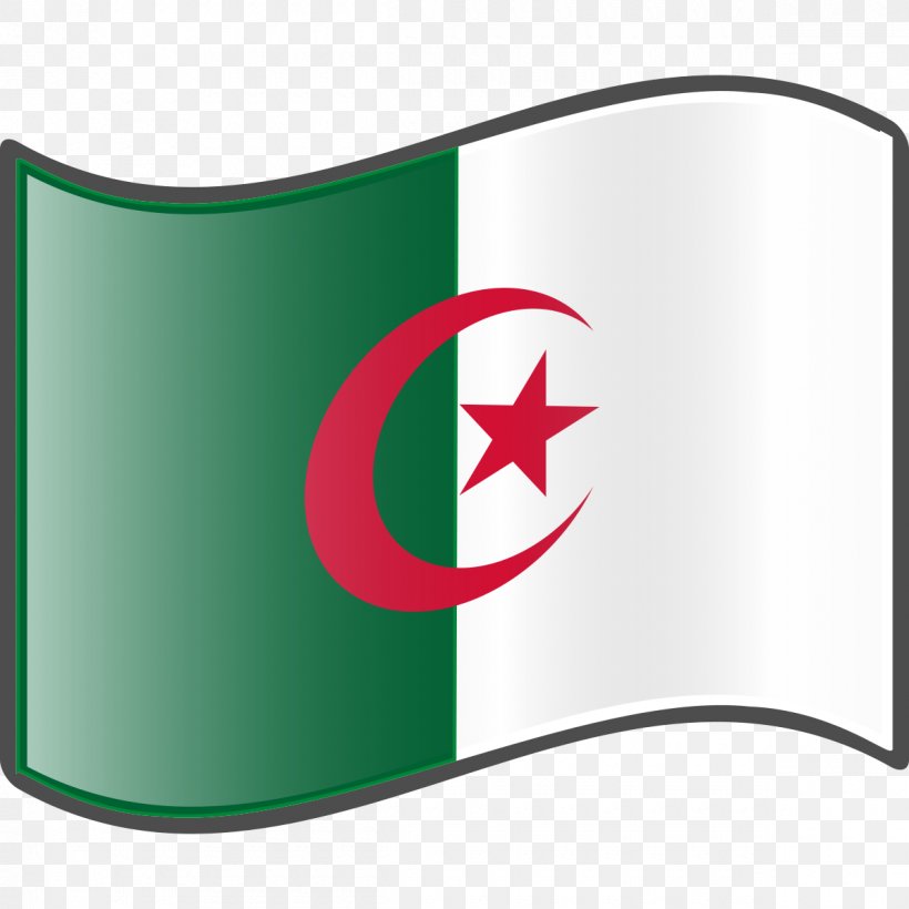 Flag Of Algeria Map, PNG, 1200x1200px, Algeria, Area, Brand, Drawing, Flag Download Free