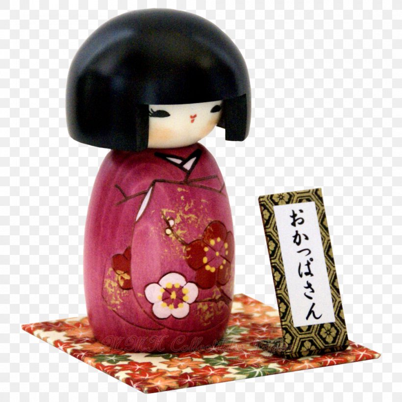 Japanese People Doll Kokeshi Cherry Blossom, PNG, 1000x1000px, Watercolor, Cartoon, Flower, Frame, Heart Download Free