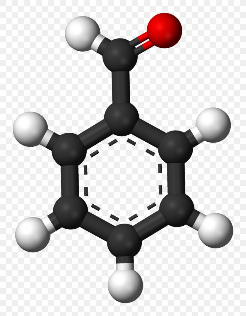 Benzaldehyde Molecule Organic Compound Benzoic Acid, PNG, 964x1238px, Watercolor, Cartoon, Flower, Frame, Heart Download Free