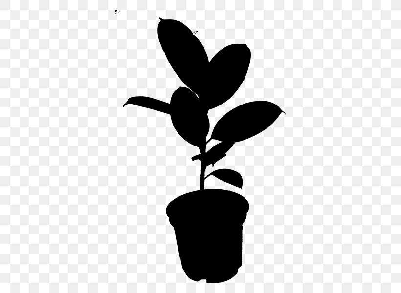 Flower Clip Art Leaf Plant Stem Silhouette, PNG, 600x600px, Flower, Black, Blackandwhite, Botany, Flowering Plant Download Free