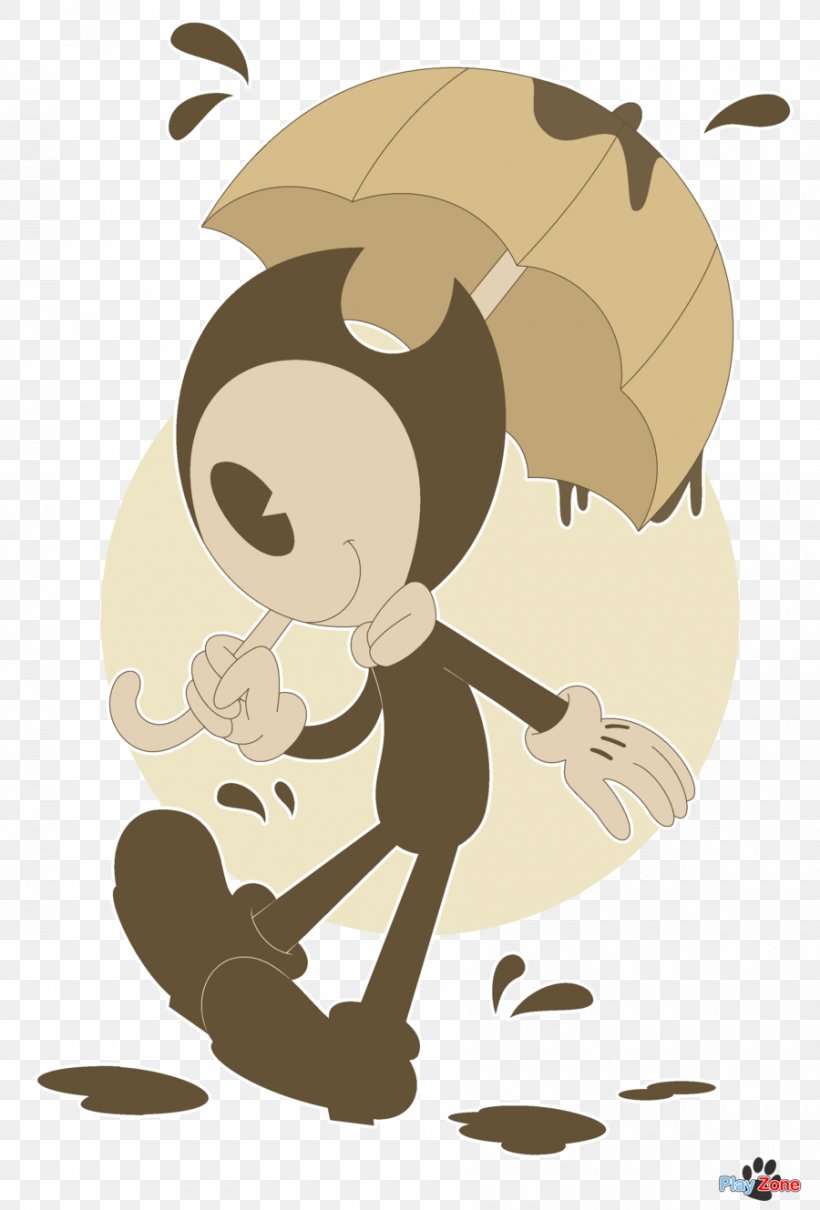 Bendy And The Ink Machine Fan Art Umbrella DeviantArt, PNG, 900x1329px, 2017, Bendy And The Ink Machine, Art, Cartoon, Character Download Free