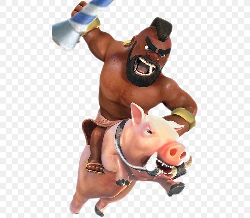 Clash Of Clans Clash Royale Hay Day Pig Rider, PNG, 480x716px, Clash Of Clans, Animal Figure, Barbarian, Clash Royale, Figurine Download Free