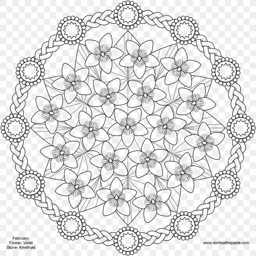 Mandala Coloring Book Child Adult Flower, PNG, 1600x1600px, Mandala, Adult, Area, Black And White, Book Download Free