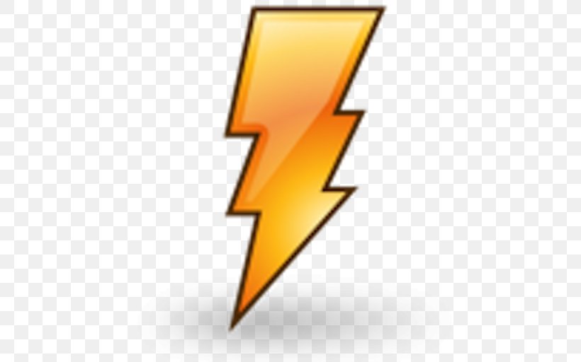 Lightning, PNG, 512x512px, Lightning, Brand, Electricity, Logo, Orange Download Free