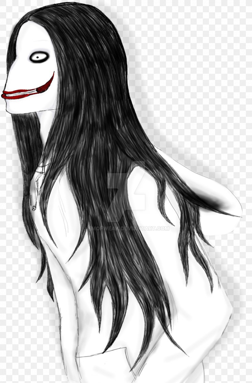 Drawing Hoodie Jeff The Killer Hair, PNG, 1024x1556px, Watercolor, Cartoon, Flower, Frame, Heart Download Free