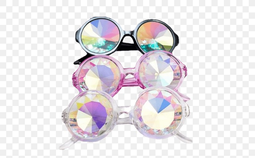 GloFX Kaleidoscope Glasses Sunglasses Eyewear Lens, PNG, 507x507px, Sunglasses, Clothing, Clothing Accessories, Crystal, Eyewear Download Free