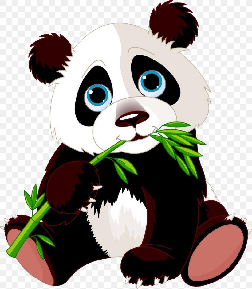 Giant Panda Bear Red Panda Cartoon, PNG, 870x1000px, Watercolor, Cartoon, Flower, Frame, Heart Download Free