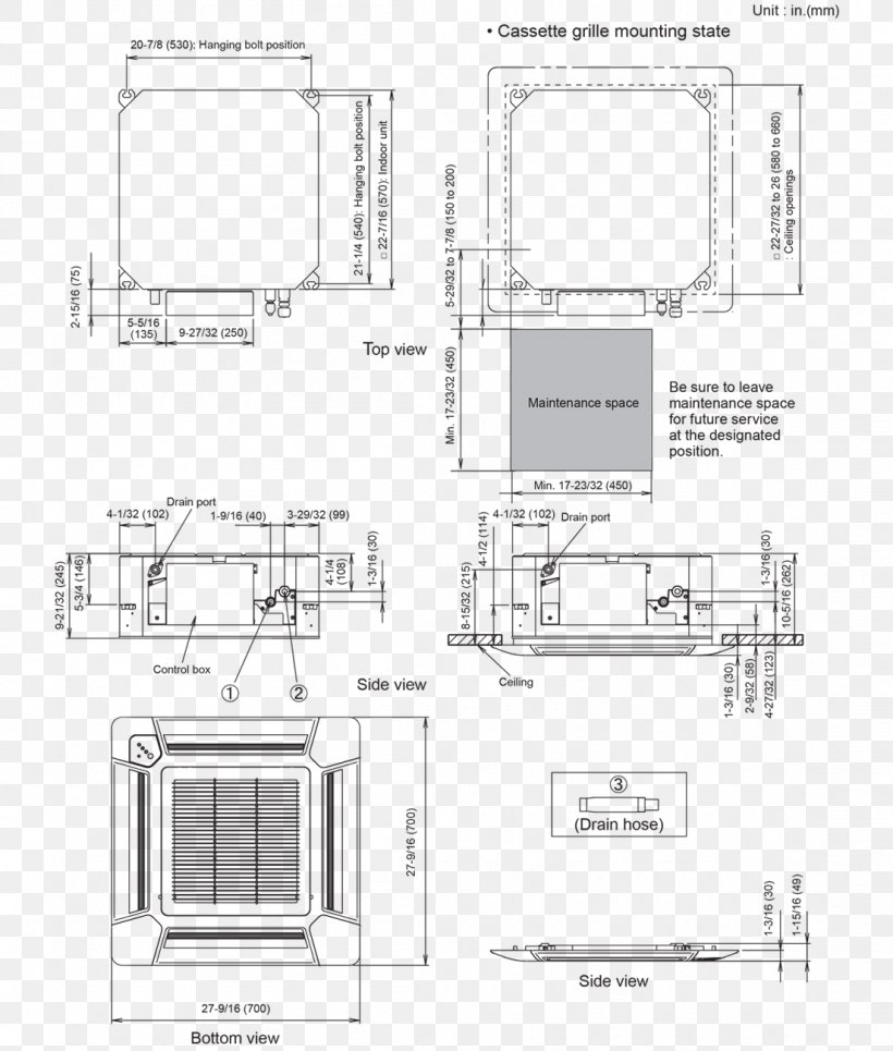 Compact Cassette Architecture Floor Plan Air Conditioning Room, PNG ...