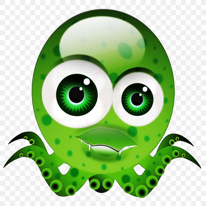 Green Eye Octopus Smile, PNG, 999x999px, Green, Eye, Octopus, Smile Download Free