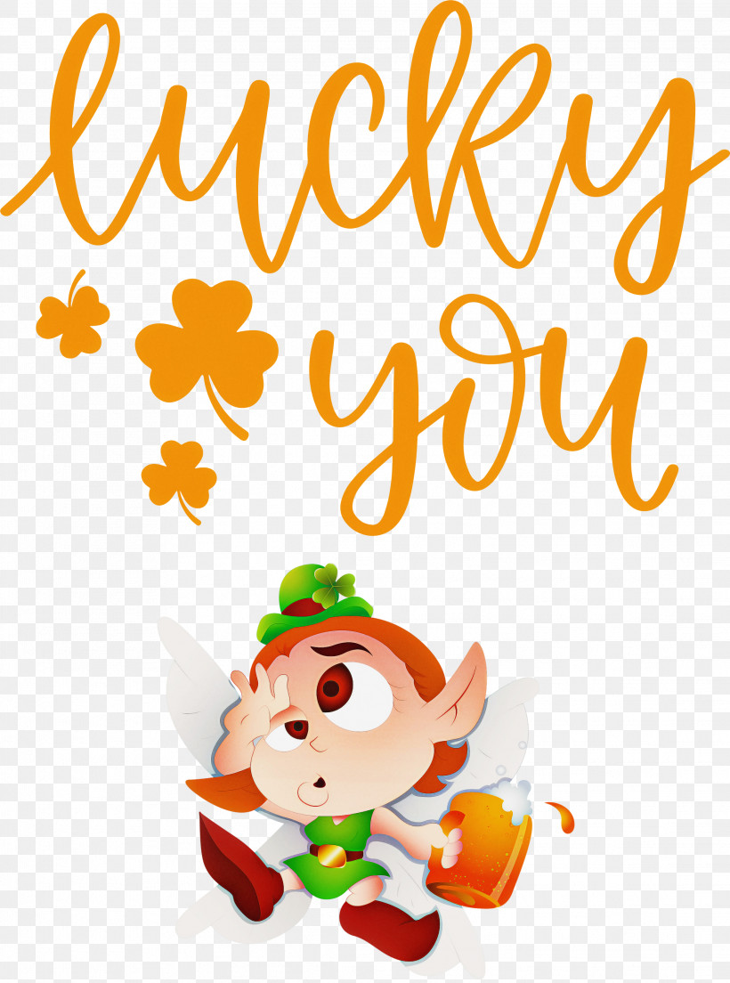 Lucky You Patricks Day Saint Patrick, PNG, 2228x3000px, Lucky You, Cartoon, Cdr, Humour, Patricks Day Download Free