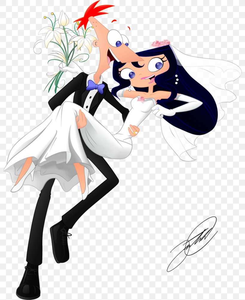 Phineas Flynn Ferb Fletcher Wedding Marriage YouTube, PNG, 798x1002px, Watercolor, Cartoon, Flower, Frame, Heart Download Free