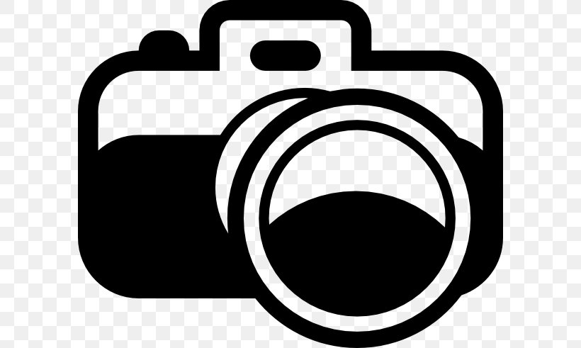 Black And White Camera Photography Clip Art, PNG, 600x491px, Black And White, Brand, Camera, Free Content, Graphic Arts Download Free