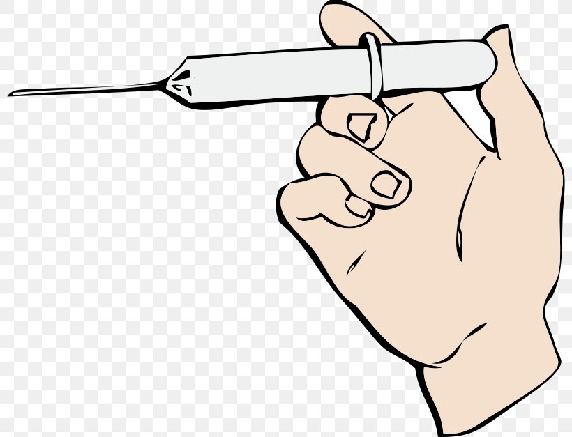 Syringe Hypodermic Needle Clip Art, PNG, 800x627px, Syringe, Area, Arm, Artwork, Black And White Download Free