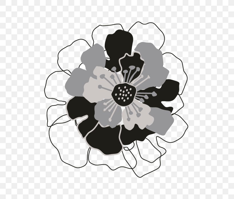 Floral Design Flower Bouquet White Monochrome Pattern, PNG, 696x696px, Floral Design, Black, Black And White, Cut Flowers, Drawing Download Free