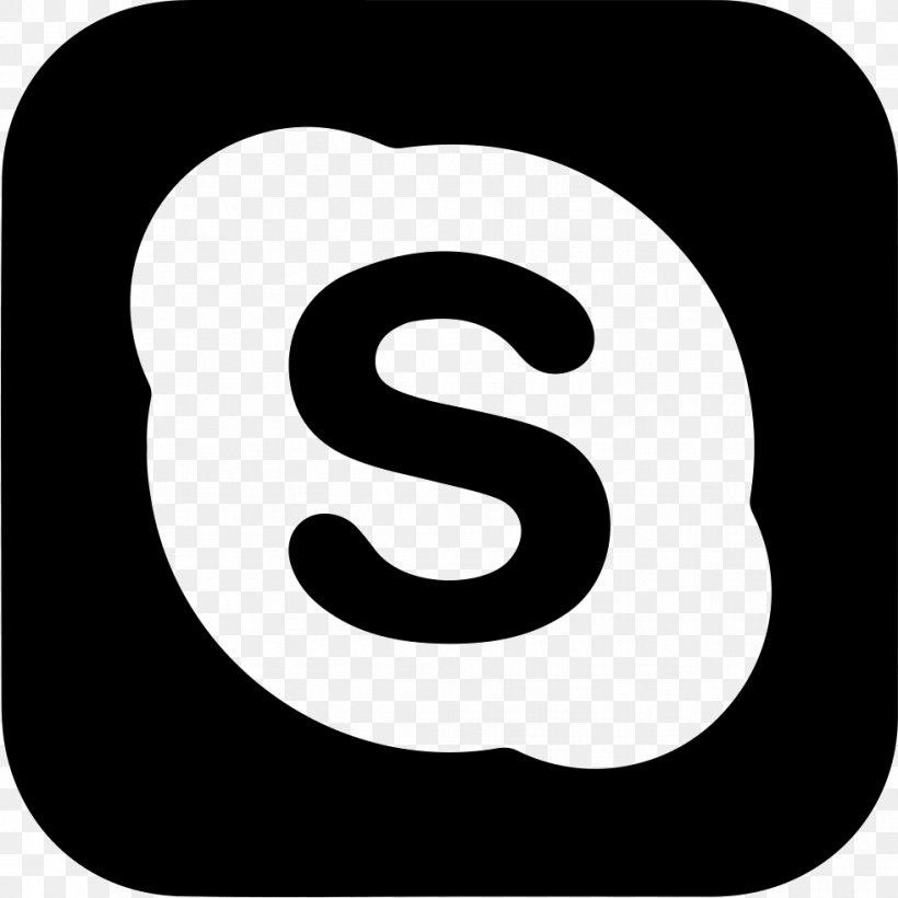 Skype Symbol Logo, PNG, 981x981px, Skype, Black And White, Emoji, Emoticon, Internet Download Free