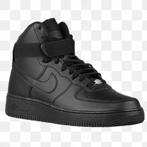 high top all black air force ones
