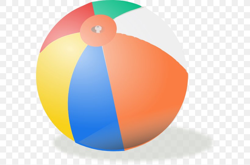 Beach Ball Clip Art, PNG, 600x541px, Beach Ball, Ball, Beach, Free Content, Orange Download Free