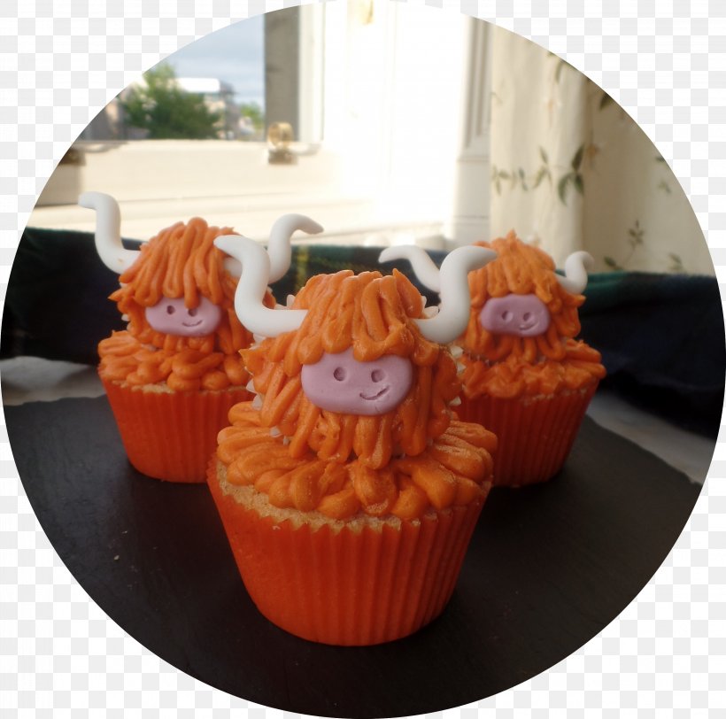 Cupcake Highland Cattle Muffin Pound Cake Chocolate Brownie, PNG, 3266x3238px, Cupcake, Biscuit, Biscuits, Buttercream, Cake Download Free