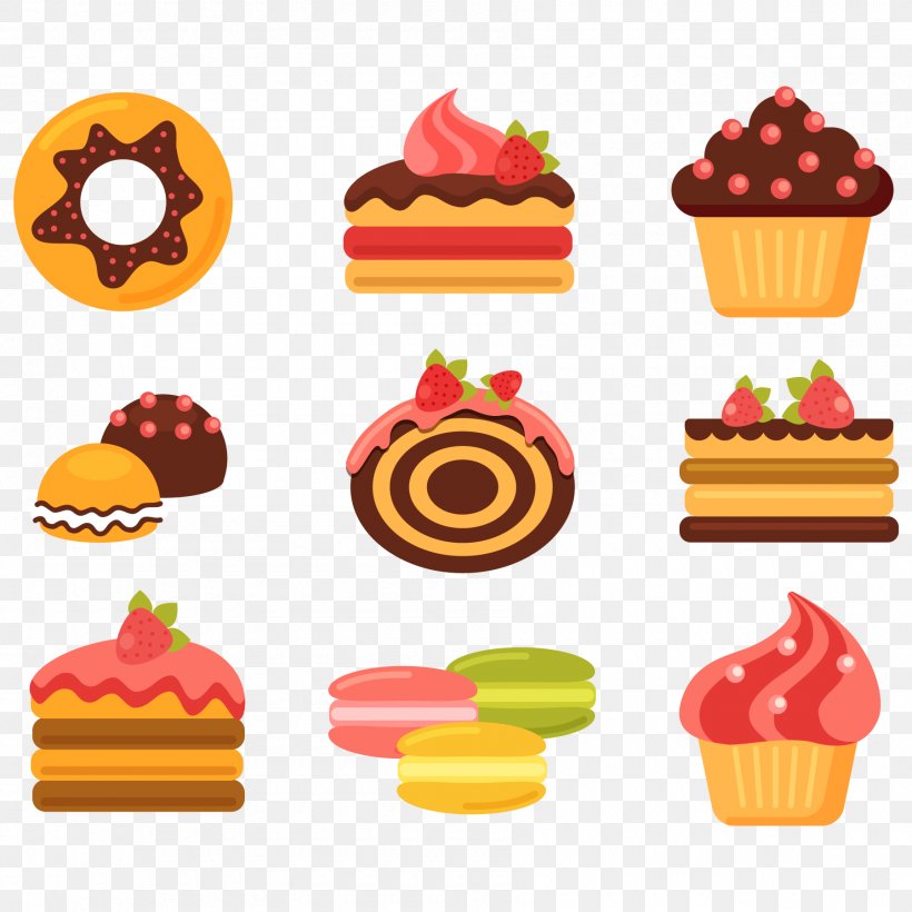 Bakery Cupcake Doughnut Pastry, PNG, 1800x1800px, Bakery, Bread, Cake, Cartoon, Cuisine Download Free