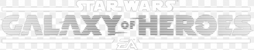 Star Wars: Galaxy Of Heroes Paper Brand White, PNG, 1744x350px, Star Wars Galaxy Of Heroes, Area, Black, Black And White, Brand Download Free