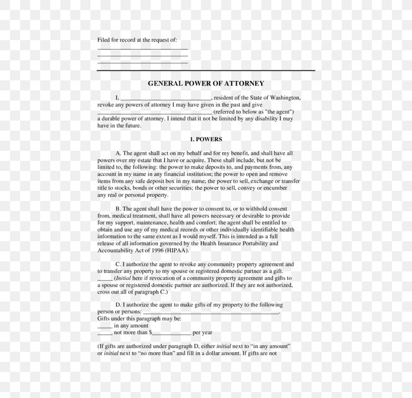 Document Power Of Attorney Washington, D.C. Fairchild Air Force Base Delegation, PNG, 612x792px, Document, Area, Delegation, Fairchild Air Force Base, Form Download Free