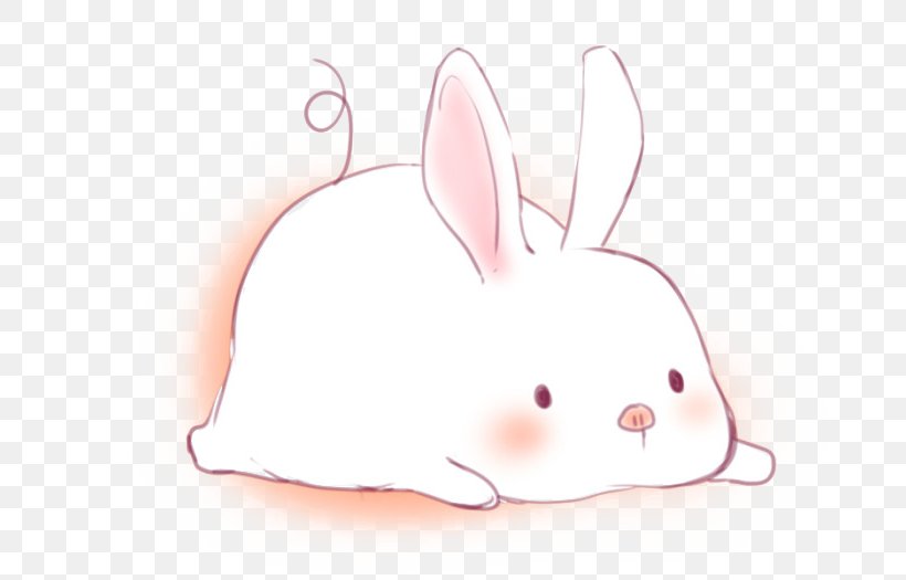 Domestic Rabbit Cartoon Avatar Tencent QQ Cuteness, PNG, 700x525px, Watercolor, Cartoon, Flower, Frame, Heart Download Free