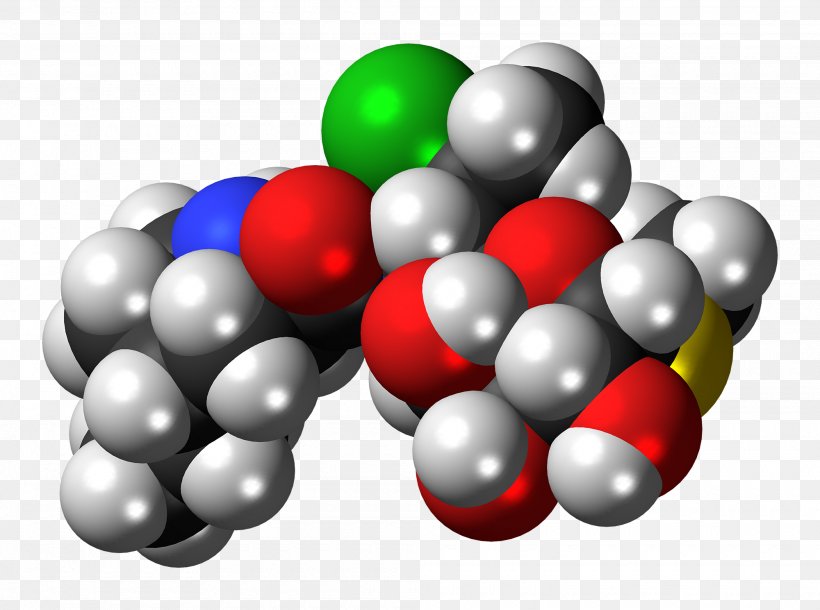 Space-filling Model Pirlimycin Molecule Molecular Model Sphere, PNG, 2000x1489px, Spacefilling Model, Antimicrobial, Ballandstick Model, Chemistry, Christmas Decoration Download Free