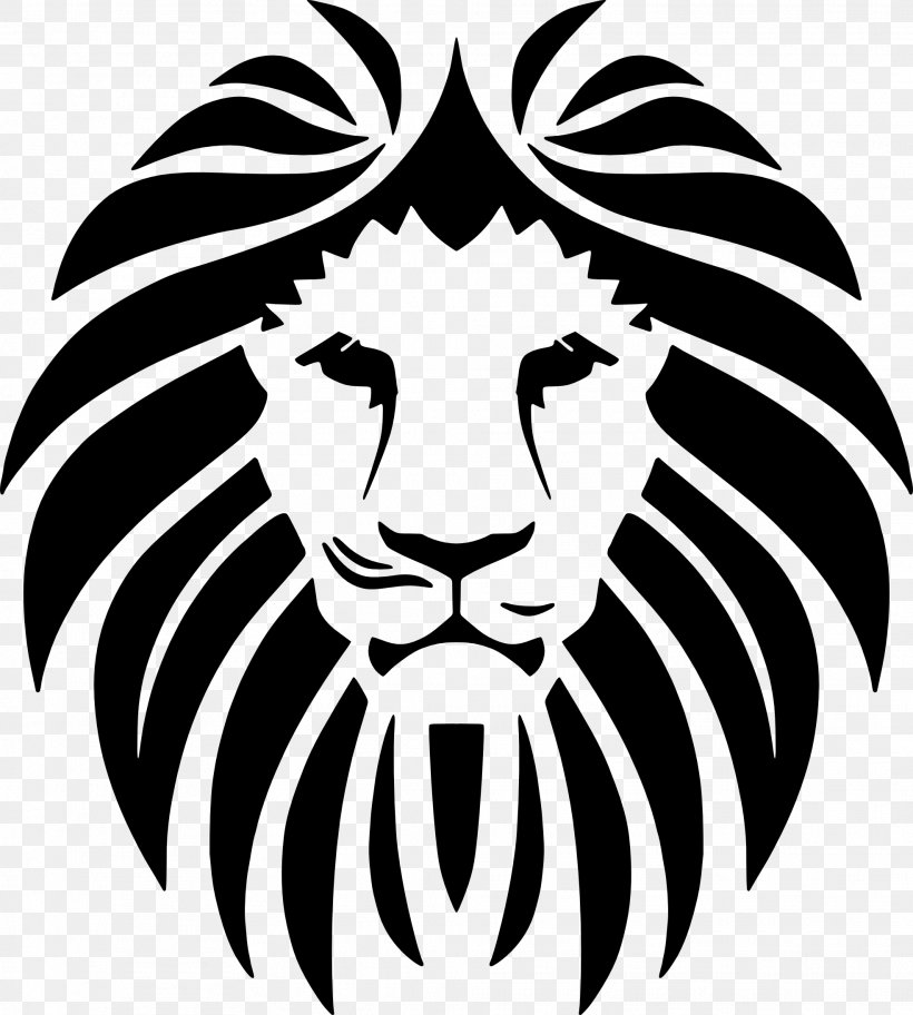 Clip Art Lion Openclipart Vector Graphics, PNG, 1969x2190px, Lion, Art, Bengal Tiger, Big Cats, Blackandwhite Download Free