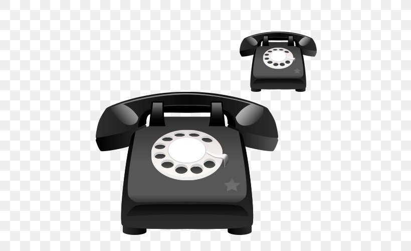 Telephone Download, PNG, 500x500px, Telephone, Black, Cartoon, Designer, Electronics Download Free