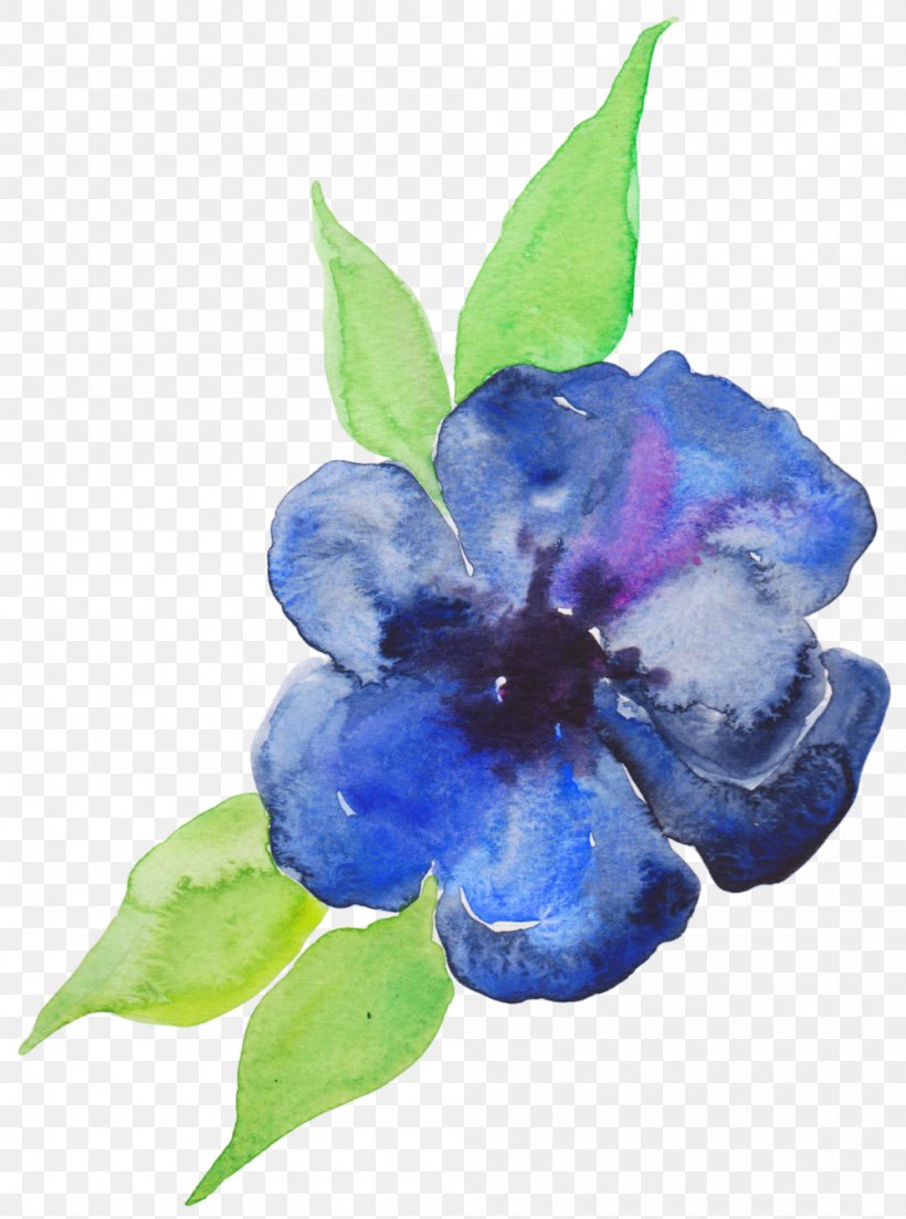 Blue Watercolor Painting Flower Violet Purple, PNG, 1000x1346px, Blue, Art, Cobalt Blue, Color, Flower Download Free