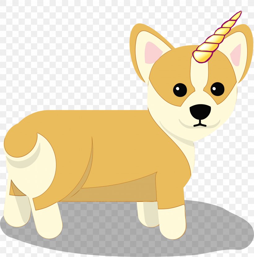 Corgi Cartoon, PNG, 2956x3000px, Watercolor, Cardigan Welsh Corgi, Cartoon, Chihuahua, Dachshund Download Free