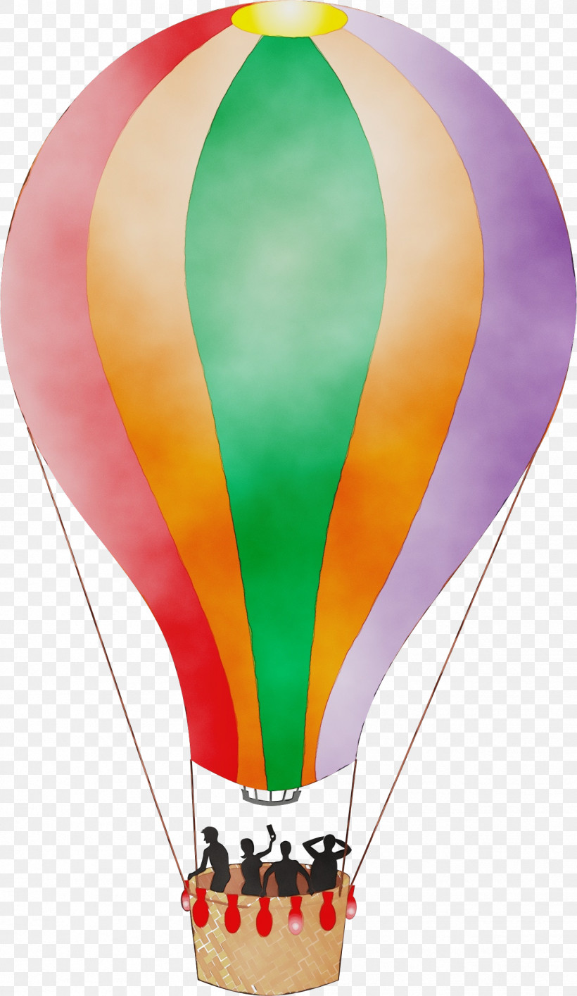 Hot-air Balloon, PNG, 1252x2159px, Watercolor, Atmosphere Of Earth, Balloon, Hotair Balloon, Paint Download Free