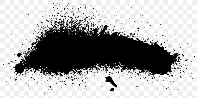 Black And White Aerosol Paint Watercolor Painting, PNG, 1024x511px, Black And White, Aerosol Paint, Aerosol Spray, Black, Microsoft Paint Download Free