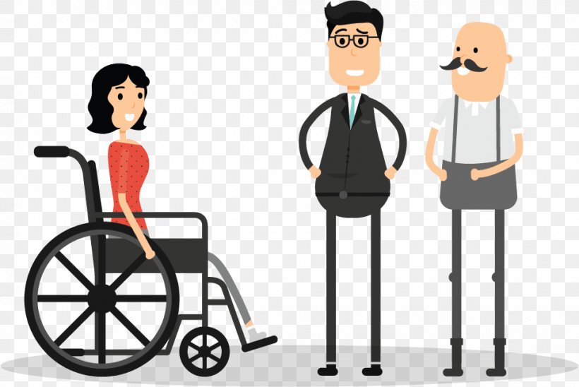 Business Background People, PNG, 972x650px, Wheelchair, Animation, Behavior, Business, Cartoon Download Free