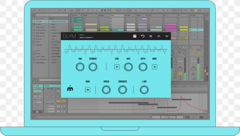Phaser Flanging Virtual Studio Technology Chorus Effect Delay, PNG, 1250x713px, Phaser, Ableton Live, Chorus Effect, Computer Software, Delay Download Free