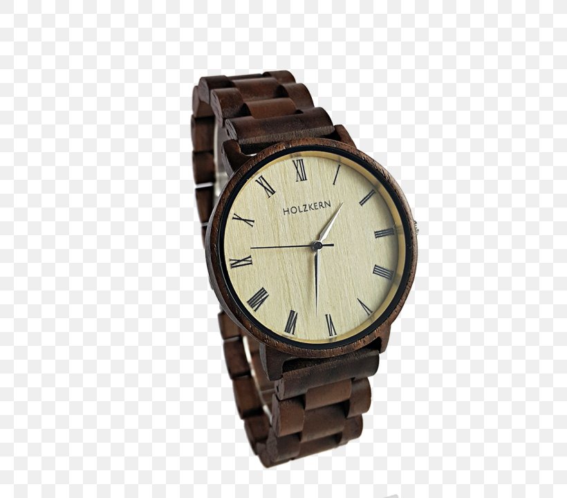 Watch Holzkern Clock Chronograph English Walnut, PNG, 720x720px, Watch, Ahornholz, Brand, Brown, Chronograph Download Free