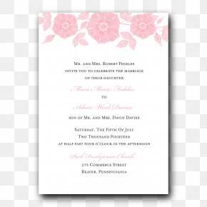 Wedding - Wedding Invitation Pink M Convite Font PNG