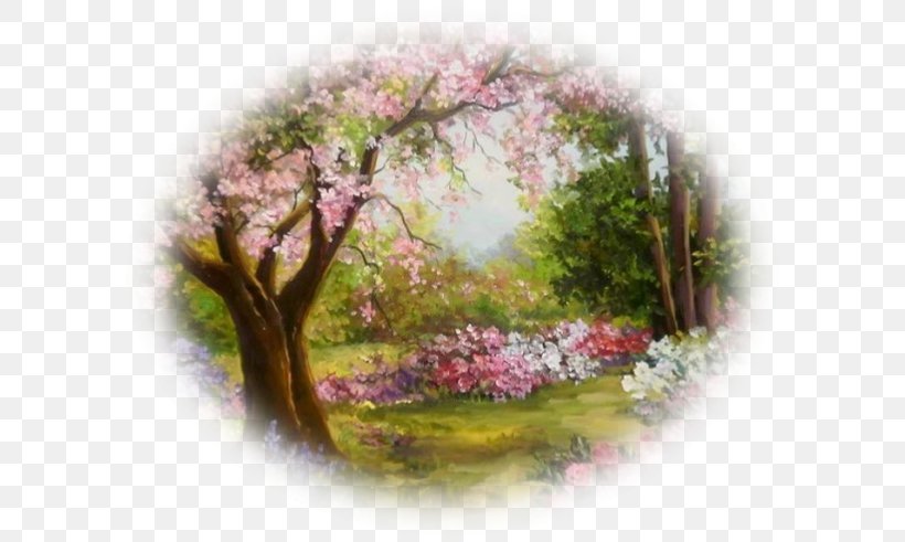 Landscape Painting Oil Painting Mural Art, PNG, 600x491px, Painting, Art, Artist, Blossom, Branch Download Free