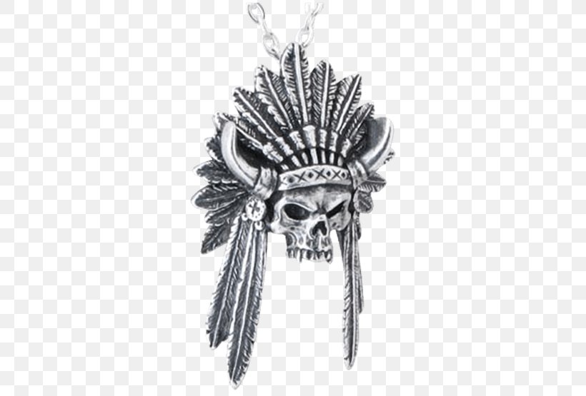 Necklace T-shirt Skull Charms & Pendants Leather, PNG, 555x555px, Necklace, Black And White, Bone, Ceremonial Pipe, Chain Download Free
