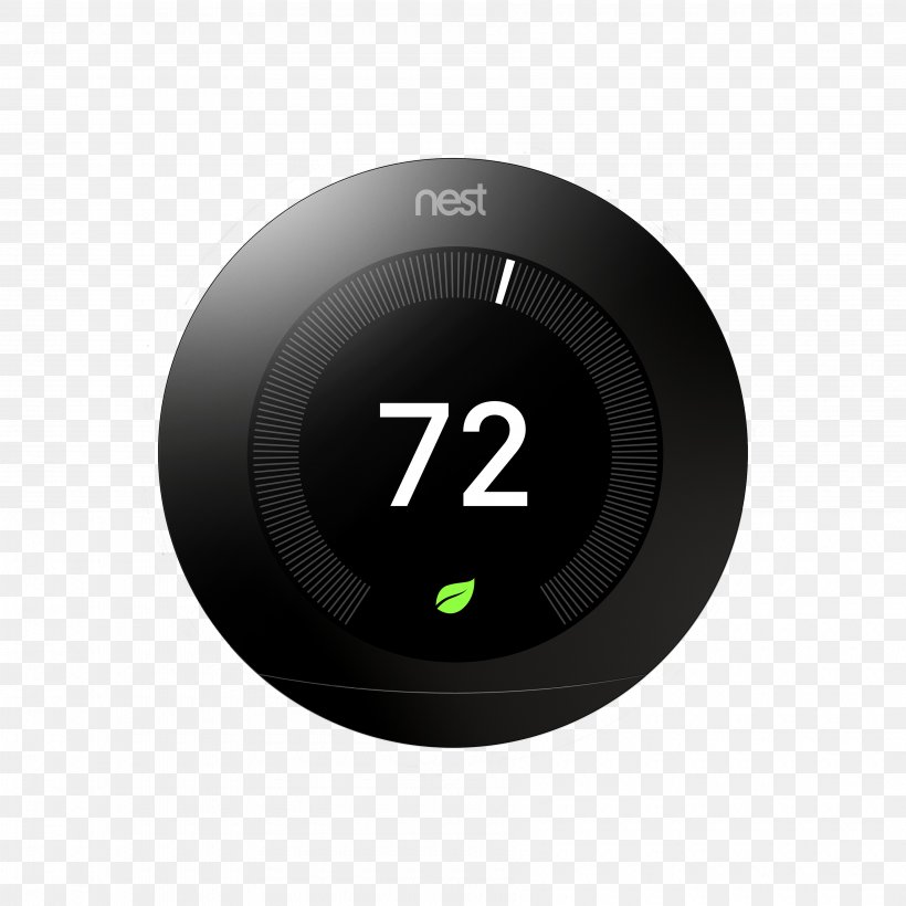 Nest Labs Amazon Echo Nest Learning Thermostat Home Automation Kits Smart Thermostat, PNG, 3600x3600px, Nest Labs, Amazon Echo, Consumer Electronics, Electronics, Gauge Download Free