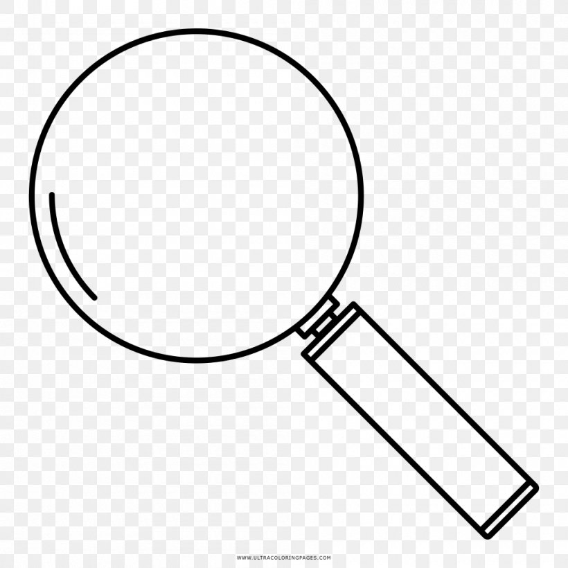 Drawing Magnifying Glass Coloring Book Line Art, PNG, 1000x1000px, Watercolor, Cartoon, Flower, Frame, Heart Download Free
