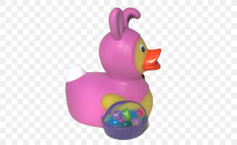 Rubber Duck Easter Bunny Easter Egg, PNG, 500x500px, Duck, Baby Toys, Basket, Beak, Costume Download Free