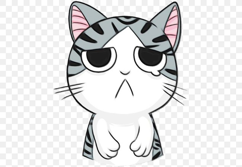 Cat White Cartoon Whiskers Face, PNG, 470x566px, Watercolor, Cartoon, Cat, Eyewear, Face Download Free